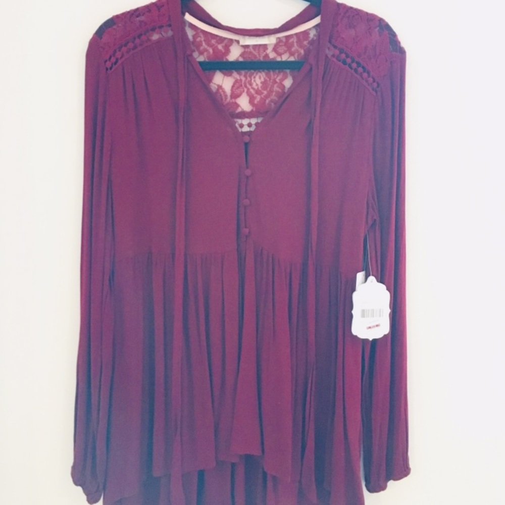 Maroon tunic